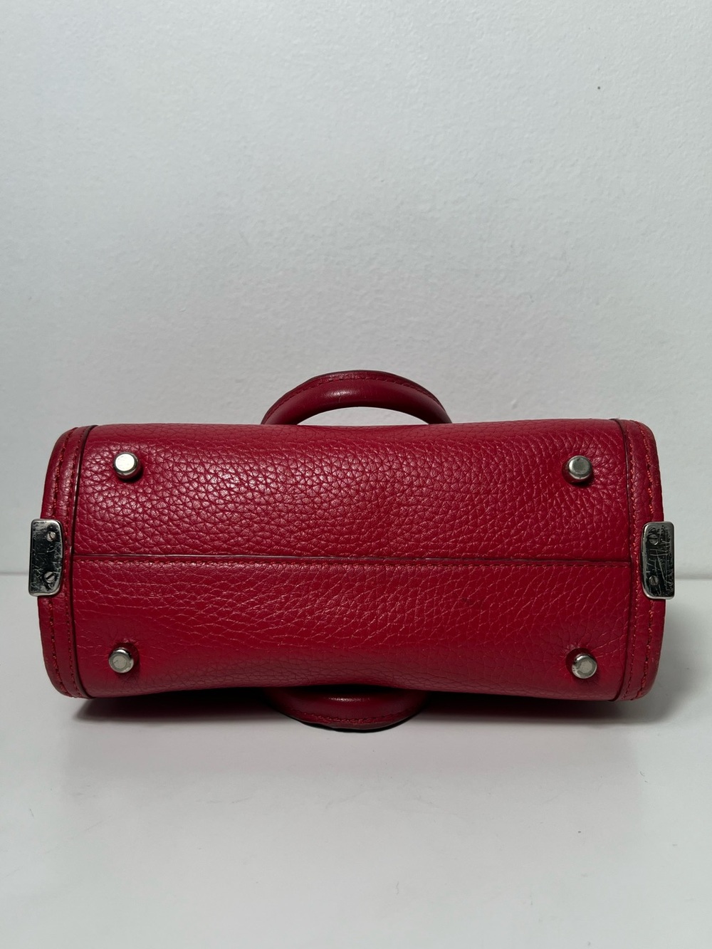 Coach Swagger 21 Red Leather Top Handle Crossbody Tote Satchel Purse Bag - Picture 10 of 15